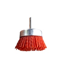 Щетка для дрели чашечная нейлоновая 75 мм, 3", со шпилькой, "MAXIMUM" MX 18273