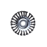 Щетка для УШМ плоская 100 мм, 4", витая, посадка 22.2, "Maximum" MX 17894